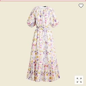 Flora Obscura X J.Crew side cutout dress in kaleidoscope floral